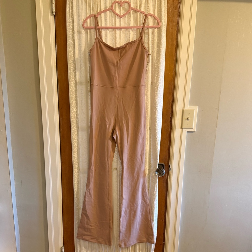 Aritzia Dusty Rose Pink Spaghetti Strap Jumpsuit